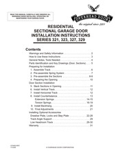Overhead door 329 Series Installation Instructions Manual