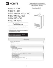 Noritz N-0841MC-DV Field Manual