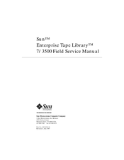 Sun Microsystems Enterprise Tape Library 7/3500 Field Service Manual