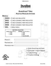 DuraVent DURASTACK PRO DAS1 Series Instructions Manual
