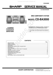 Sharp CD-BA3000 Service Manual
