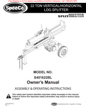 SpeeCo SPLITMASTER S401622BL Owner's Manual