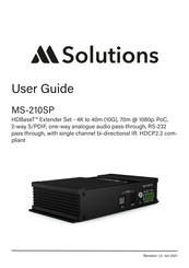 M Solutions MS-210SP User Manual