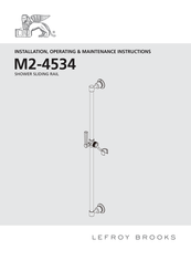 Lefroy Brooks M2-4534 Installation, Operating,  & Maintenance Instructions