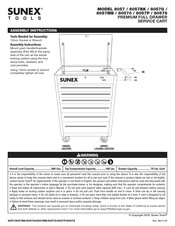 Sunex Tools 8057G Assembly Instructions Manual