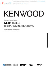 Kenwood M-817DAB-W Operating Instructions Manual