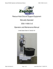 Zephyr ZGS-11000-2 v2 Operation And Maintenance Manual