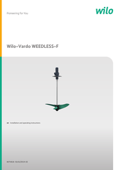 Wilo Vardo WEEDLESS-F Installation And Operating Instructions Manual