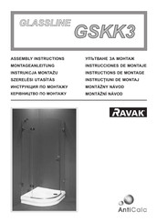 RAVAK Glassline GSKK3 Assembly Instructions Manual