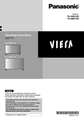 Panasonic VIERA TH-43E410H Operating Instructions Manual