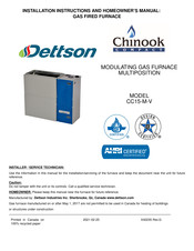 Dettson CC15-M-V Installation Instructions And Homeowner's Manual