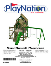 PlayNation Play Systems Grand Summit I Treehouse 1500GWF Assembly Instructions Manual
