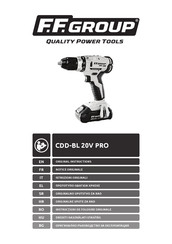 F.F. Group 41316 Original Instructions Manual