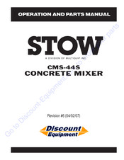 Multiquip STOW CMS-44S Operation And Parts Manual