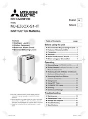 Mitsubishi Electric MJ-EZ6CX-S1-IT Instruction Manual