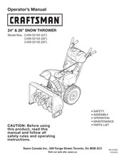 Craftsman C459-52104 Operator's Manual