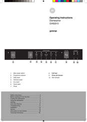 Gorenje GV62010 Operating Instructions Manual
