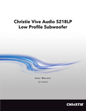 Christie Vive Audio S218LP User Manual