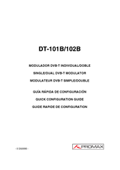 Promax DT-102B Quick Configuration Manual