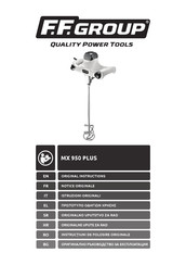 F.F. Group MX 950 PLUS Original Instructions Manual