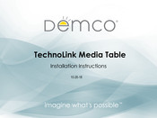 Demco TechnoLink Media Table Installation Instructions Manual