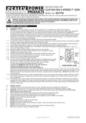 Sealey Power Products SCF7W Instructions