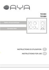 AYA TCV4S1 Instructions For Use Manual