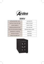 ARDES 5I06V Instructions For Use Manual