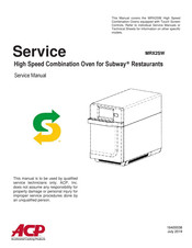 ACP MRX2SW Service Manual