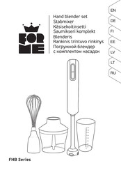 Forme FHB Series Instruction Manual