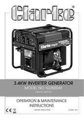 Clarke IG3500AF Operation & Maintenance Instructions Manual