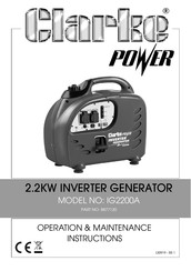 Clarke IG2200A Operation & Maintenance Instructions Manual