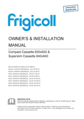 Frigicoll MCA3U-12HRFNX-QRD0W(GA) Owners & Installation Manual