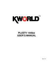 KWorld PLUSTV 1440ex User Manual
