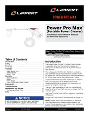 Lippert Power Pro Max Installation And Owner's Manual