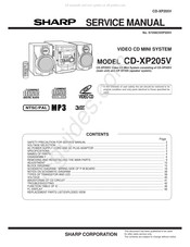 Sharp CD-XP205V Service Manual