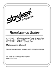 Stryker Medical Renaissance 1711 Maintenance Manual