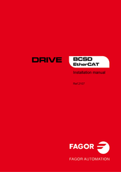 Fagor BCSD-10DEG-EC Installation Manual