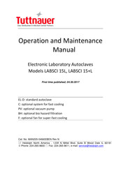 Tuttnauer LABSCI 15+L Operation And Maintenance Manual