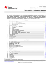 Texas Instruments DP159RGZEVM User Manual