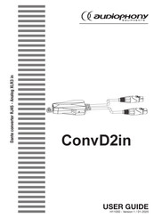 Audiophony PA ConvD2in User Manual