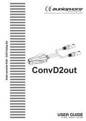 Audiophony PA ConvD2out User Manual