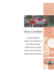Rover Group 1999 Mini Owner's Handbook Manual