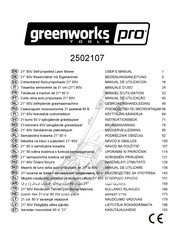 GreenWorks Pro 2502107 User Manual