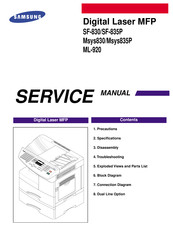 Samsung SF-830 Service Manual