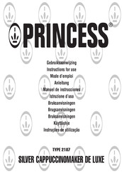 Princess 2187 Instructions For Use Manual