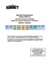 Summit CRSL3B31B Instruction Manual