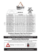Skytech Firegear Outdoors FPB-34SFBSTFS-N Installation And Operating Instructions Manual