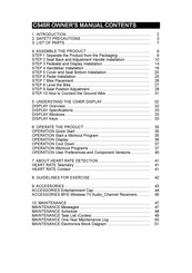 Sportsart Fitness C545R Owner's Manual