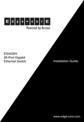 Accton Technology Edge-Core ES4528V Installation Manual